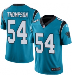 Men's Nike Carolina Panthers #54 Shaq Thompson Blue Alternate Vapor Untouchable Limited Player NFL Jersey
