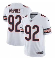 Men's Nike Chicago Bears #92 Pernell McPhee White Vapor Untouchable Limited Player NFL Jersey