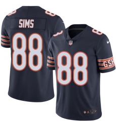 Youth Nike Chicago Bears #88 Dion Sims Navy Blue Team Color Vapor Untouchable Limited Player NFL Jersey