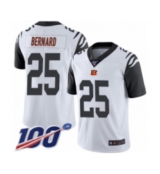 Men's Cincinnati Bengals #25 Giovani Bernard Limited White Rush Vapor Untouchable 100th Season Football Jersey