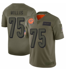 Youth Cincinnati Bengals #75 Jordan Willis Limited Camo 2019 Salute to Service Football Jersey