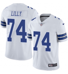 Youth Nike Dallas Cowboys #74 Bob Lilly White Vapor Untouchable Limited Player NFL Jersey