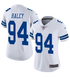 Women's Nike Dallas Cowboys #94 Charles Haley White Vapor Untouchable Limited Player NFL Jersey