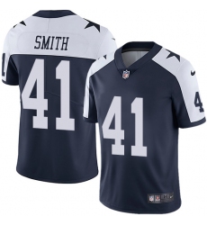 Youth Nike Dallas Cowboys #41 Keith Smith Navy Blue Throwback Alternate Vapor Untouchable Limited Player NFL Jersey