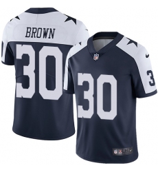 Men's Nike Dallas Cowboys #30 Anthony Brown Navy Blue Throwback Alternate Vapor Untouchable Limited Player NFL Jersey