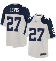 Men's Nike Dallas Cowboys #27 Jourdan Lewis Limited White Throwback Alternate NFL Jersey