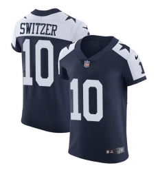 Men's Nike Dallas Cowboys #10 Ryan Switzer Navy Blue Throwback Alternate Vapor Untouchable Elite Player NFL Jersey