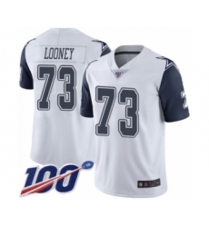 Men's Dallas Cowboys #73 Joe Looney Limited White Rush Vapor Untouchable 100th Season Football Jersey