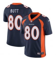 Youth Nike Denver Broncos #80 Jake Butt Navy Blue Alternate Vapor Untouchable Limited Player NFL Jersey