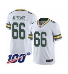 Men's Green Bay Packers #66 Ray Nitschke White Vapor Untouchable Limited Player 100th Season Football Jersey