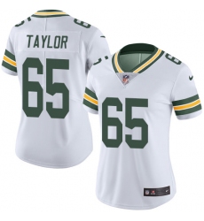 Women's Nike Green Bay Packers #65 Lane Taylor White Vapor Untouchable Limited Player NFL Jersey
