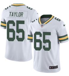 Youth Nike Green Bay Packers #65 Lane Taylor White Vapor Untouchable Limited Player NFL Jersey