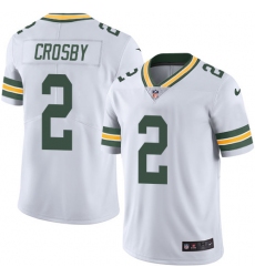 Youth Nike Green Bay Packers #2 Mason Crosby White Vapor Untouchable Limited Player NFL Jersey