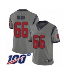 Youth Houston Texans #66 Nick Martin Limited Gray Inverted Legend 100th Season Football Jersey