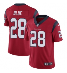 Youth Nike Houston Texans #28 Alfred Blue Limited Red Alternate Vapor Untouchable NFL Jersey