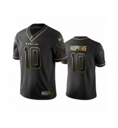 Men's Houston Texans #10 DeAndre Hopkins Limited Black Golden Edition Football Jersey