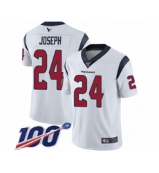 Men's Houston Texans #24 Johnathan Joseph White Vapor Untouchable Limited Player 100th Season Football Jersey