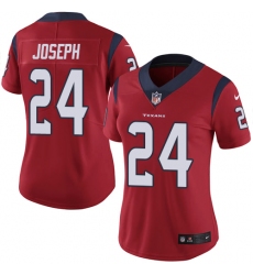 Women's Nike Houston Texans #24 Johnathan Joseph Limited Red Alternate Vapor Untouchable NFL Jersey