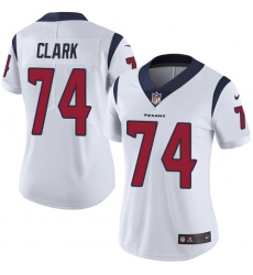 Women's Nike Houston Texans #74 Chris Clark Limited White Vapor Untouchable NFL Jersey