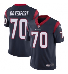 Youth Nike Houston Texans #70 Julien Davenport Limited Navy Blue Team Color Vapor Untouchable NFL Jersey