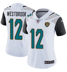 Women's Nike Jacksonville Jaguars #12 Dede Westbrook White Vapor Untouchable Limited Player NFL Jersey
