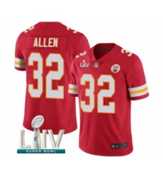 Youth Kansas City Chiefs #32 Marcus Allen Red Team Color Vapor Untouchable Limited Player Super Bowl LIV Bound Football Jersey