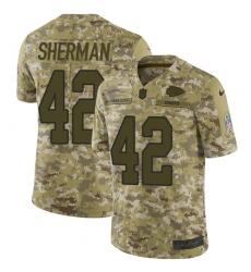 Men's Nike Kansas City Chiefs #42 Anthony Sherman Limited Camo 2018 Salute to Service NFL Jerseyy