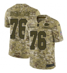 Youth Nike Kansas City Chiefs #76 Laurent Duvernay-Tardif Limited Camo 2018 Salute to Service NFL Jerseyey