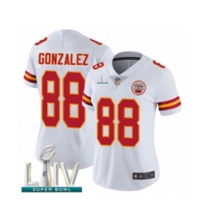 Women's Kansas City Chiefs #88 Tony Gonzalez White Vapor Untouchable Limited Player Super Bowl LIV Bound Football Jersey