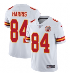 Men's Nike Kansas City Chiefs #84 Demetrius Harris White Vapor Untouchable Limited Player NFL Jersey