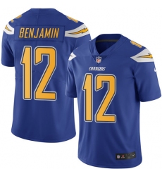 Youth Nike Los Angeles Chargers #12 Travis Benjamin Limited Electric Blue Rush Vapor Untouchable NFL Jersey